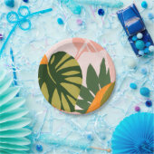 Oerwoud Collage I Papieren Bordje (Feest)