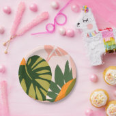 Oerwoud Collage I Papieren Bordje (Feest)