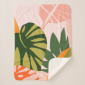 Oerwoud Collage I Sherpa Deken (Voorkant)