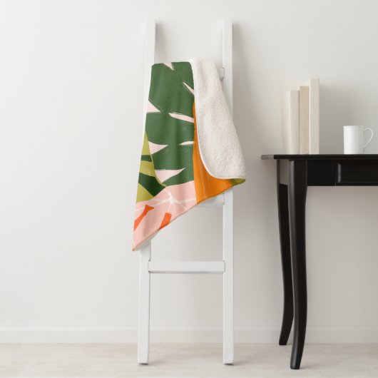 Oerwoud Collage I Sherpa Deken (In situ)