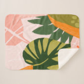 Oerwoud Collage I Sherpa Deken (Voorkant (horizontaal))