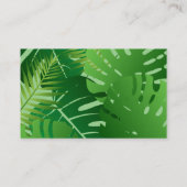 Oerwoud Conure Oranje Parrot Green laat Avian Visitekaartje (Achterkant)