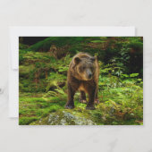 Oerwoud Couple Baby shower, Lion Tiger Monkey Beer Kaart (Achterkant)