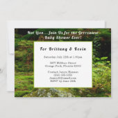 Oerwoud Couple Baby shower, Lion Tiger Monkey Beer Kaart (Achterkant)