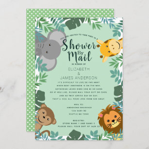 Oerwoud Critters Baby shower per post Kaart