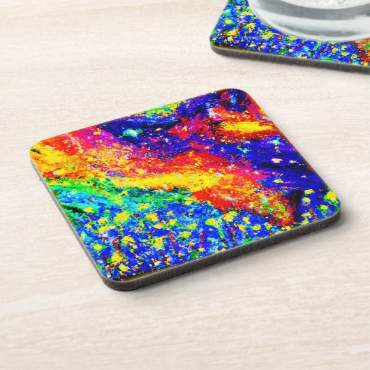 Oerwoud dansen in de hemel. Bestel nu Bier Onderzetter (Linkerzijde)