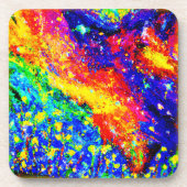 Oerwoud dansen in de hemel. Bestel nu Bier Onderzetter (Voorkant)