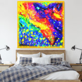 Oerwoud dansen in de hemel. Bestel nu Canvas Afdruk (Insitu (Slaapkamer))