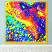 Oerwoud dansen in de hemel. Bestel nu Canvas Afdruk (Insitu (Houten vloer))