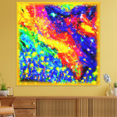 Oerwoud dansen in de hemel. Bestel nu Canvas Afdruk (Insitu (Woonkamer))