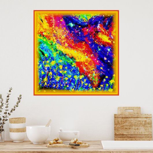 Oerwoud dansen in de hemel. Bestel nu Poster (Keuken)