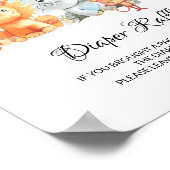 Oerwoud Diaper Raffle Sign Poster (Hoek)