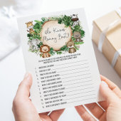 Oerwoud die de beste Baby shower-Kaart kent Kaart