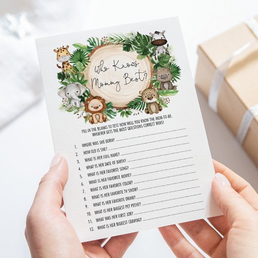 Oerwoud die de beste Baby shower-Kaart kent Kaart