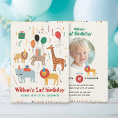 Oerwoud Dier 2e verjaardag Uitnodiging