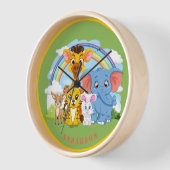 Oerwoud Dier Gepersonaliseerde Naam Muur (Hoek)