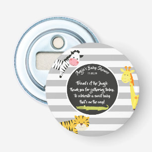 Oerwoud Dier Hartelijk dank voor het Baby shower m Button Flesopener