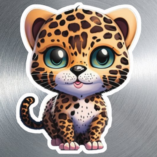 Oerwoud Dier Kitten Leopard Cub Kitty Cat Sticker