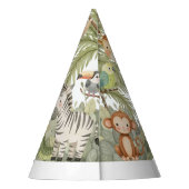 Oerwoud Dieren 1e verjaardag Feesthoedjes (Achterkant)