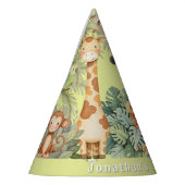 Oerwoud Dieren 1e verjaardag Feesthoedjes (Links)