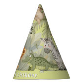 Oerwoud Dieren 1e verjaardag Feesthoedjes (Rechts)