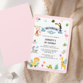 Oerwoud Dieren 1e verjaardagsfeest Kaart