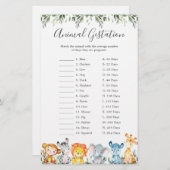 Oerwoud Dieren Baby shower (Voorkant / Achterkant)