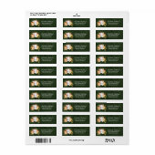 Oerwoud Dieren Baby shower Adres Label (Full Sheet)