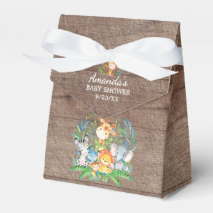 Oerwoud Dieren Baby shower Favor Box Bedankdoosjes