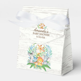 Oerwoud Dieren Baby shower Favor Box Bedankdoosjes
