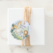 Oerwoud Dieren Baby shower Favor Cadeft Label (In situ)