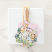 Oerwoud Dieren Baby shower Favor Cadeft Label (In situ)