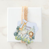 Oerwoud Dieren Baby shower Favor Cadeft Label (In situ)