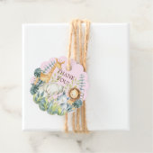 Oerwoud Dieren Baby shower Favor Cadeft Label (In situ)