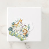 Oerwoud Dieren Baby shower Favor Cadeft Label (In situ)