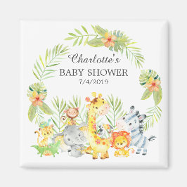 Oerwoud Dieren Baby shower Favor Magnet