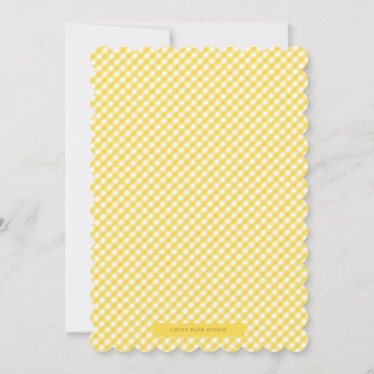 Oerwoud Dieren Baby shower Kaart (Achterkant)