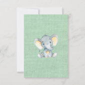 Oerwoud Dieren Baby shower Luier Raffle Ticket Kaart (Achterkant)