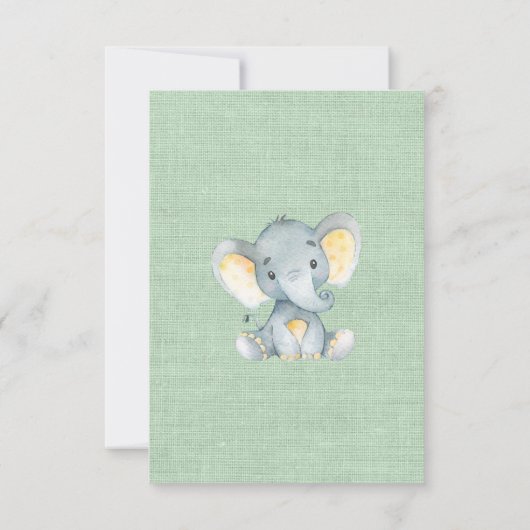 Oerwoud Dieren Baby shower Luier Raffle Ticket Kaart (Achterkant)