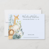 Oerwoud Dieren Baby shower Wisdom-kaart Kaart (Voorkant)