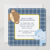 Oerwoud Dieren Babyschoenen Kaart (Achterkant)