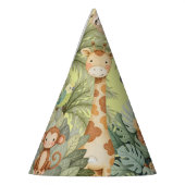 Oerwoud dieren Birthday Feesthoedjes (Links)