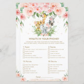 Oerwoud dieren bloemen wat er in je telefoonspel z (Voorkant / Achterkant)