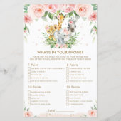 Oerwoud dieren bloemen wat er in je telefoonspel z (Voorkant)