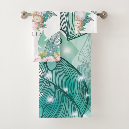 Oerwoud Dieren Cadeau voor Meisjes Bad Handdoek (Insitu)