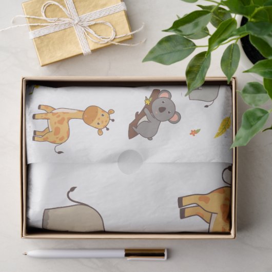 Oerwoud Dieren Collectie 1 Ontkoppeling Tissuepapier (Geschenk)