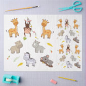 Oerwoud Dieren Collectie 1 Ontkoppeling Tissuepapier (Craft)