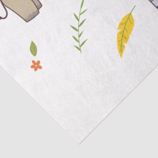 Oerwoud Dieren Collectie 1 Ontkoppeling Tissuepapier (Detail)