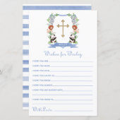 Oerwoud Dieren Crest Baptism Wishes for Baby (Voorkant / Achterkant)