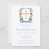 Oerwoud Dieren Crest Boy Baptism Kaart (Voorkant)